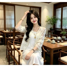 批发新中式国风刺绣盘扣外套女装新款夏季小个子显瘦洋气防晒开衫上衣
