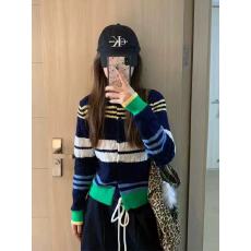 批发韩版单排扣撞色针织开衫<b class='q'>女</b>2025春季<b class='q'>新款</b>减龄毛衣别致超好看上衣潮