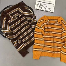 批发秋冬新款复古慵懒风氛围感宽松显瘦软糯羊毛针织衫女百搭套头毛衣