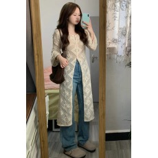 批发外搭长款针织衫女2026春季新款小众设计感镂空叠穿宽松防晒罩衫潮