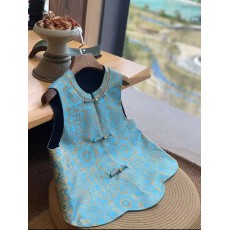 批发华灯初上2026新中式国风提花<b class='q'>通勤</b>赫本显瘦织锦缎马甲