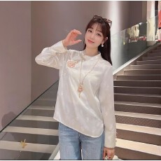 批发【福禄到家】2026年醋酸重工葫芦刺绣时尚显瘦衬衣