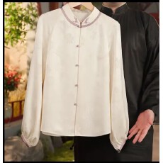 批发玉初衣【兰舟】6A级桑蚕丝国风女装禅服茶服汉服女装国风上衣