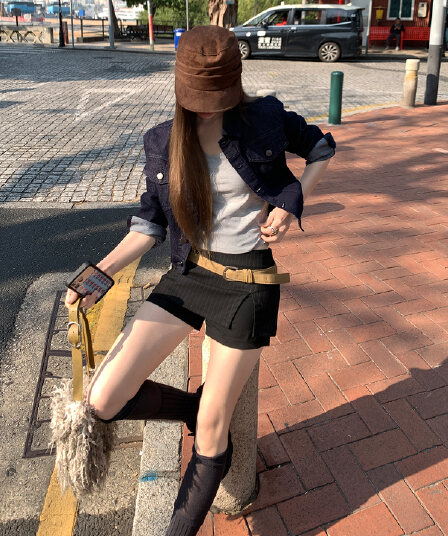 한 부서 미니멀리즘 출퇴근 카우보이 의류 딱딱한 숨기기 고기 핏 스타일 직각 어깨 거리 밖 슬림해 보이는 신축성 편안함 섹션