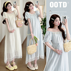 批发实拍现现~ 孕妇夏装<b class='q'>连衣裙</b>中长款宽松外出洋气潮妈孕妇装裙子