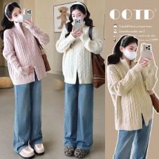 批发实拍现现~<b class='q'>孕妇装</b>秋装套装时尚款新款<b class='q'>孕妇</b><b class='q'>上衣</b>中长款洋气宽松长袖