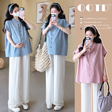 实拍现现~孕妇装套装时尚款2026新款宽松洋气上衣两件套