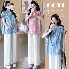 实拍现现~孕妇装套装时尚款2026新款宽松洋气上衣两件套