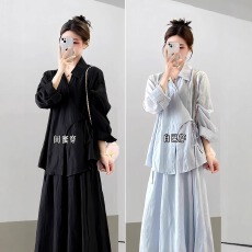 批发春季穿搭一整套<b class='q'>大码</b>胖mm新中式上衣半身裙气质温柔独特<b class='q'>连衣裙</b>套装