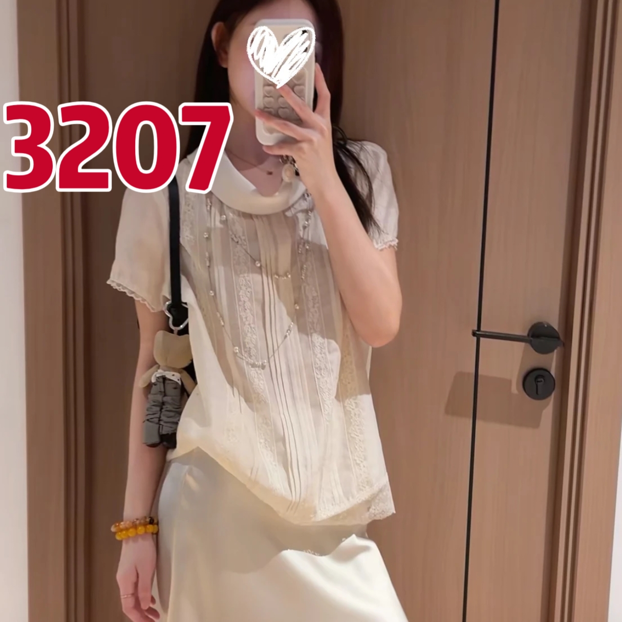 프랑스식 빛 럭셔리 작은 대중 아니요 명중 섹션 레이스 조각 반팔 여성 셔츠