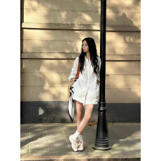 批发简约白色棉麻衬衫<b class='q'>套装</b>女夏季新款慵懒风松弛感衬衣阔腿<b class='q'>短裤</b>两件套