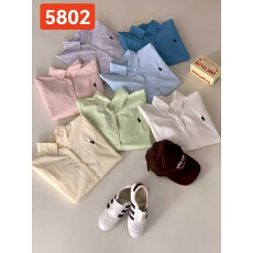 批发日本GP休闲宽松衬衫女春秋季新款小马刺绣水洗棉<b class='q'>长袖</b>百搭内搭衬衣