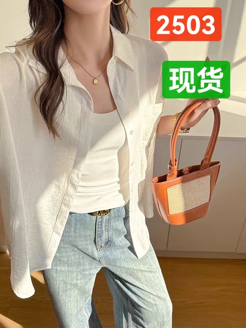 아마 통기성 긴팔 셔츠 여성 여름 얇은 스타일 루즈핏 자외선 차단 에어컨 의류 느긋한 오래된 돈 바람 외출용 맨위