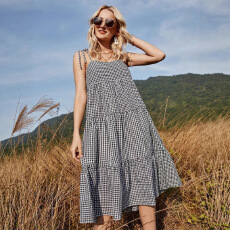 批发夏季新品长款连衣裙<b class='q'>胖</b>MM<b class='q'>超大</b>码韩版显瘦长裙拼接