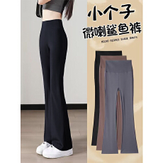 小个子微喇鲨鱼裤女外穿春秋2026新款爆款显瘦辣妹瑜伽运动喇叭裤