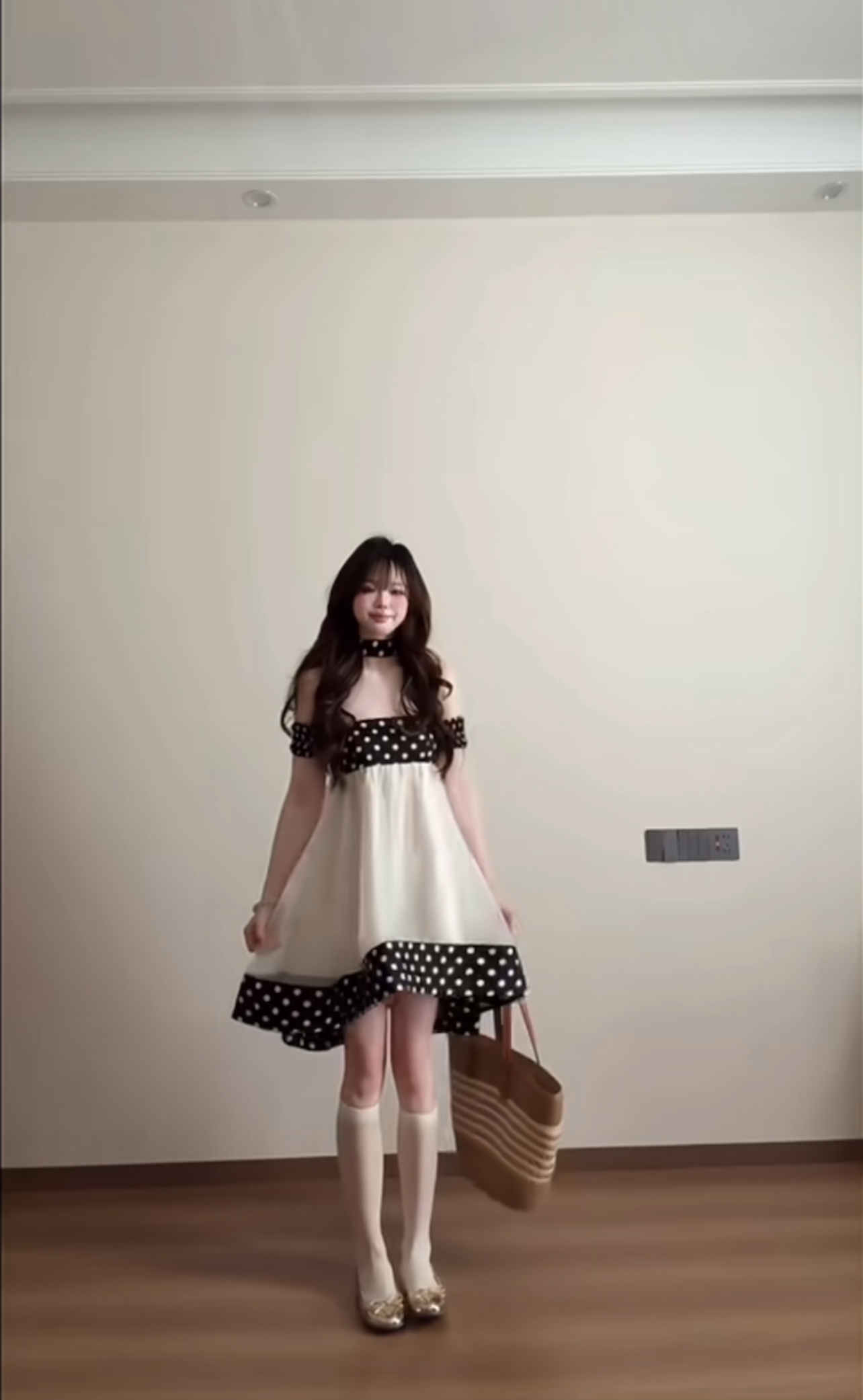 화이트 도트 무늬 망사 튜브탑 여성 드레스 여름 해변가 휴가 섹시함 공주 생일 치마 퍼프 짧은 치마