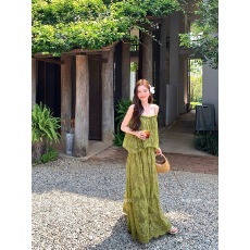 批发03/25 20:00柔雾蔷薇/法式层叠领口手工蕾丝<b class='q'>花苞</b>礼<b class='q'>裙</b>