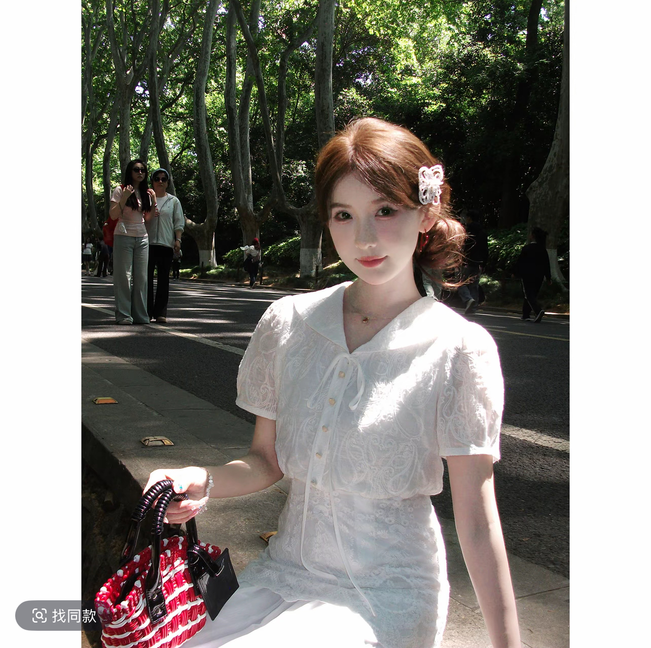 shaoer 벽오동 가을 그림자 학원 스타일 해군 칼라 하이웨이스트 한 마디 드레스 s726q06524