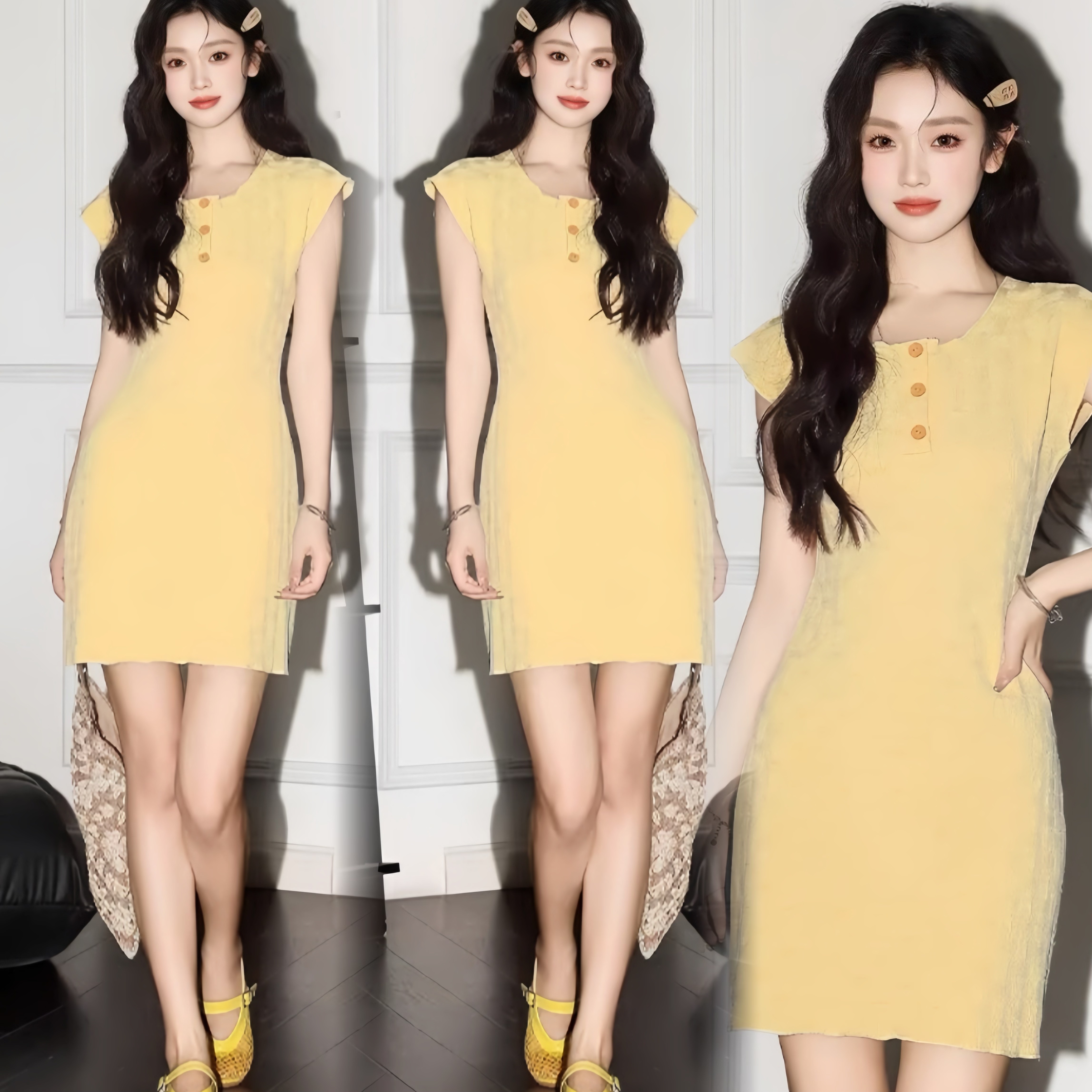 2026 여름 새로운 출산 착용 신축성 치마 매운맛 엄마 슬림해 보이는 임신 기간 착용 가져 가라.