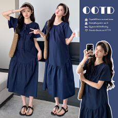 批发孕妇装<b class='q'>连衣裙</b>宽松显瘦辣妈2026夏季新款两面穿中长款孕期穿搭裙子