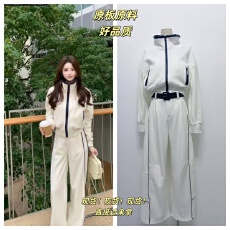 批发西恩<b class='q'>定制</b>●（运动美学）加厚摇粒绒秋冬加绒加厚套装