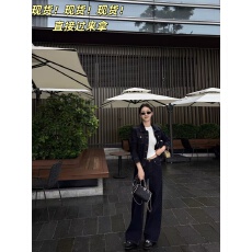批发5werkwen 长期主义|经典丹宁套组 莱赛尔棉时髦牛仔外套直筒长裤