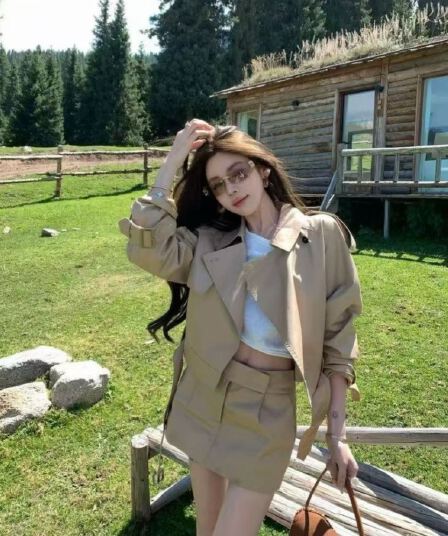 쌀 Na 홈 해시계 바젤 카키 워크웨어 섹션 재킷 카키 워크웨어 치마바지