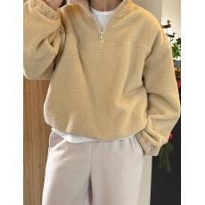 批发<b class='q'>韩国</b>基础日常拉链领百搭休闲<b class='q'>卫衣</b>绒衫保暖外套