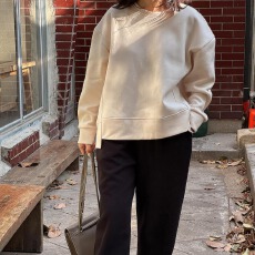 批发<b class='q'>韩国</b>chic休闲百搭基础款纯色圆领<b class='q'>卫衣</b>