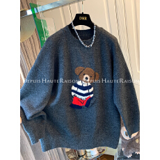 批发超好看慵懒风软糯小熊毛衣针织衫宽松<b class='q'>韩版</b>内搭上衣女2025冬装