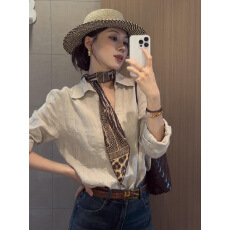 批发韩系老钱风长袖衬衫女2026新款秋冬季轻熟内搭衬衣设计感小众上衣