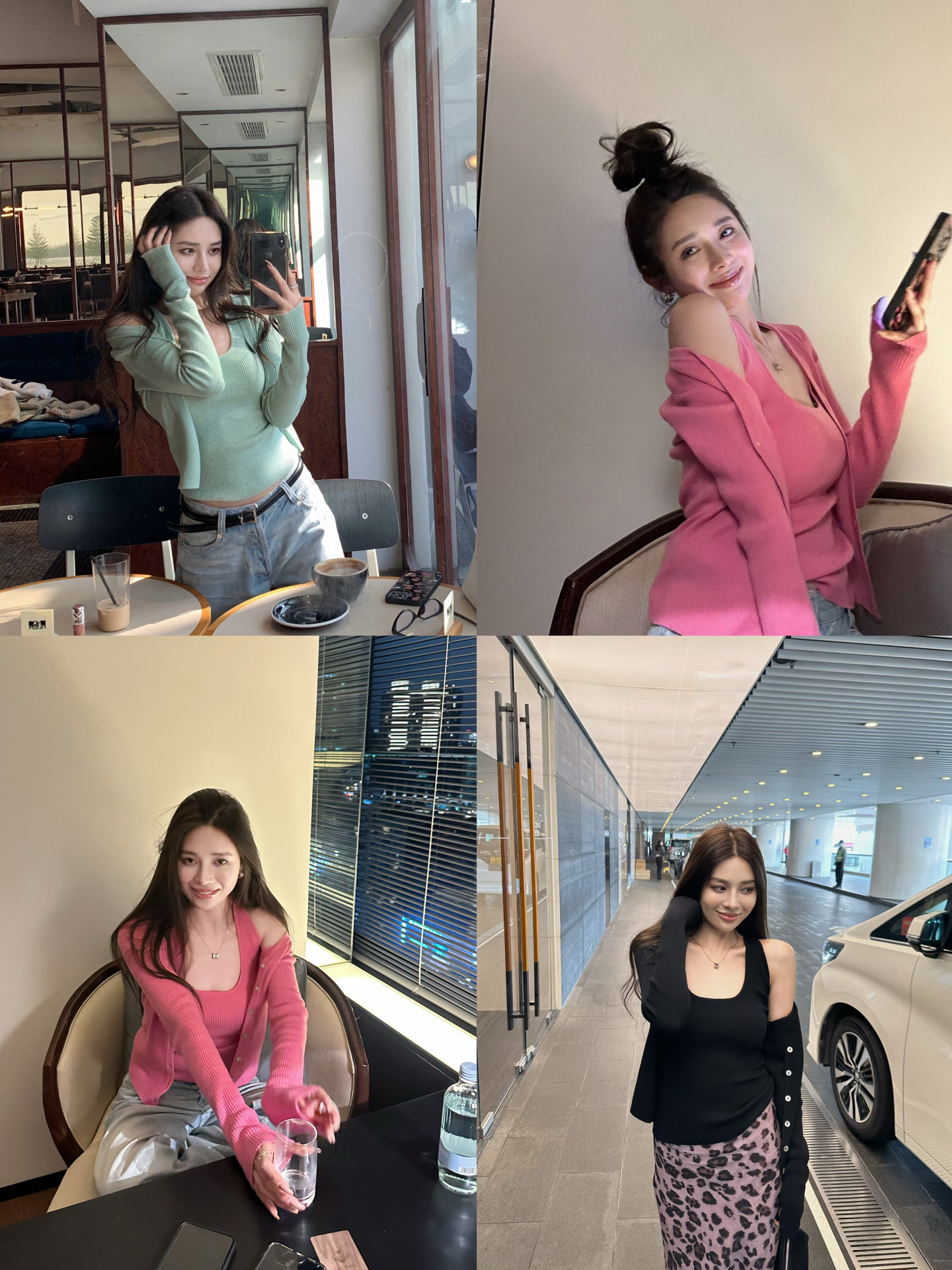 니트 스웨터 봄날 편지 소녀 센스 양모 니트 오픈 가디건 여성 봄 디스플레이 화이트 투피스 조끼