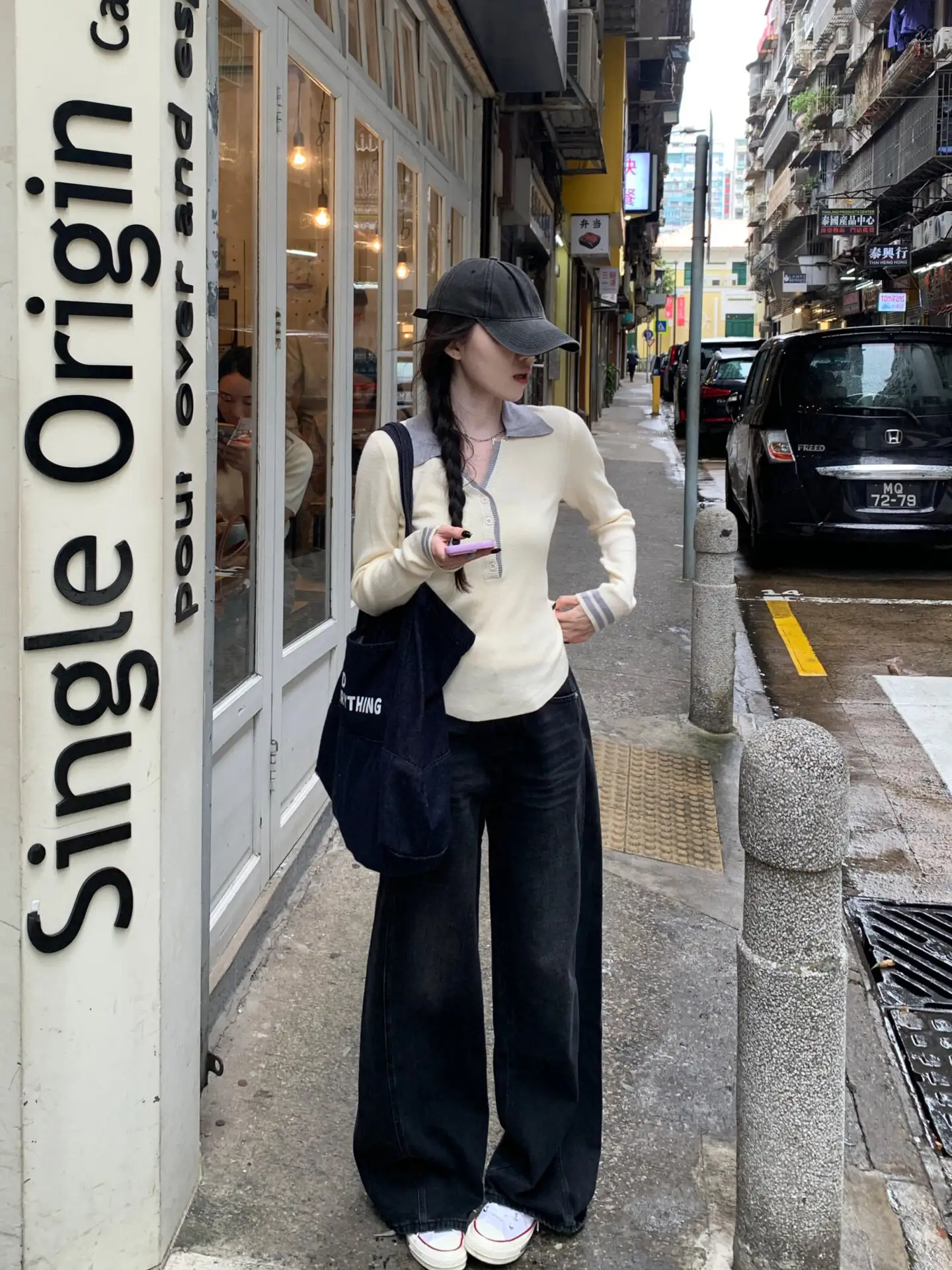 한국인기 폴로 칼라 긴소매 니트 상세 이미지 3
