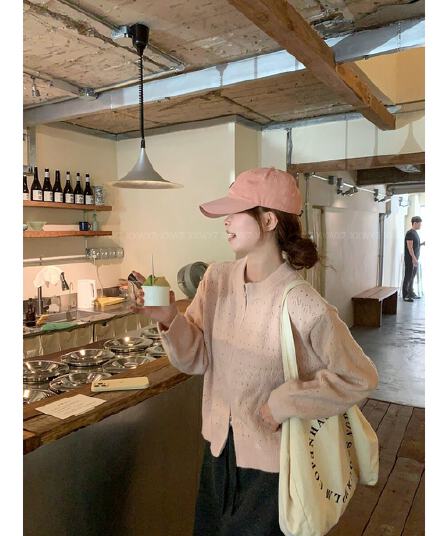 한국 동대문 이른 가을 새로운 캐주얼 패션 더블 지퍼 마이크로 루즈핏 맨위 느긋한 디자인 센스 스웨터 코트