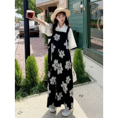 批发时尚<b class='q'>碎花</b>背带裤女夏季2025新款设计感<b class='q'>连体裤</b>宽松显瘦休闲阔腿裤潮