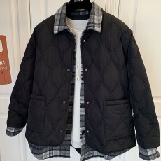 批发棉衣秋冬新款加厚港风宽松学生拼接复古格子<b class='q'>衬衫</b><b class='q'>假两件</b>棉服外套女