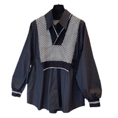 批发胖妹妹洋气假两件衬衫女秋舒适新款百搭<b class='q'>设计</b>感小众显瘦衬衣上衣潮