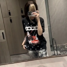 批发2026国潮高街<b class='q'>嘻哈</b>短袖<b class='q'>t</b><b class='q'>恤</b>女ins美式设计感小众慵懒bf百搭潮流上衣