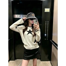 批发法式温柔风套头针织衫<b class='q'>毛衣</b>女26年秋冬季新款洋气圆领内搭保暖<b class='q'>毛衣</b>