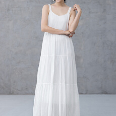 批发2026夏季新款<b class='q'>婴儿</b>棉优雅宽松百搭加长<b class='q'>背心</b>连衣裙