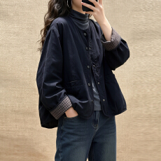 批发实拍2026韩版宽松显瘦百搭单排扣薄外套女小个子短款外套女潮上衣