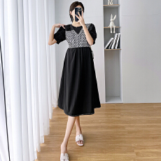 批发大量货实拍 孕妇装夏季连衣裙宽松大码新款A字裙大码中长款孕妇裙