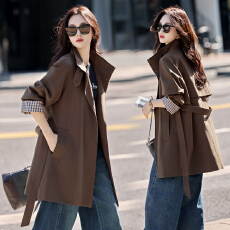 批发实拍2025年秋新款秋冬季韩版时尚潮风衣中长款百搭风衣