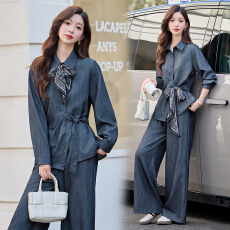 批发实拍小香风套装女2025<b class='q'>秋</b>季新款高级感巨好看的职业穿搭一整套