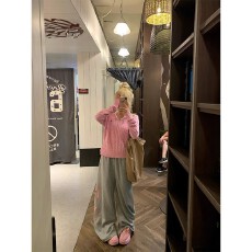 批发针织美式慵懒风麻花针织衫毛衣男女春秋宽松休闲百搭软糯套头毛衫