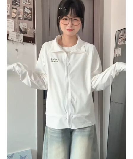 2026 새로운 화이트 자외선 차단 의류 여성 코트 여름 에어컨 셔츠 차가운 센스 자외선 차단 복 작은 키 긴팔 태양 보호 셔츠