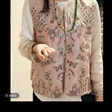 批发KEKE【春风十里】高级感重工刺绣国风中式盘扣洋气<b class='q'>百搭</b>气质马甲