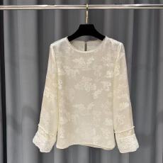 批发2026新中式内搭提花复古提花醋酸<b class='q'>衬衫</b>拼接打底<b class='q'>衬衫</b>