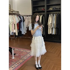 批发MAKE韩国2026春装小个子短袖飘带羊毛针织衫<b class='q'>马海毛</b>短款<b class='q'>开衫</b>上衣女
