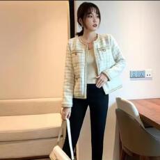 批发毛呢短外套女士装<b class='q'>春</b>秋冬季2026年新款小香风休闲洋气爆款时尚上衣